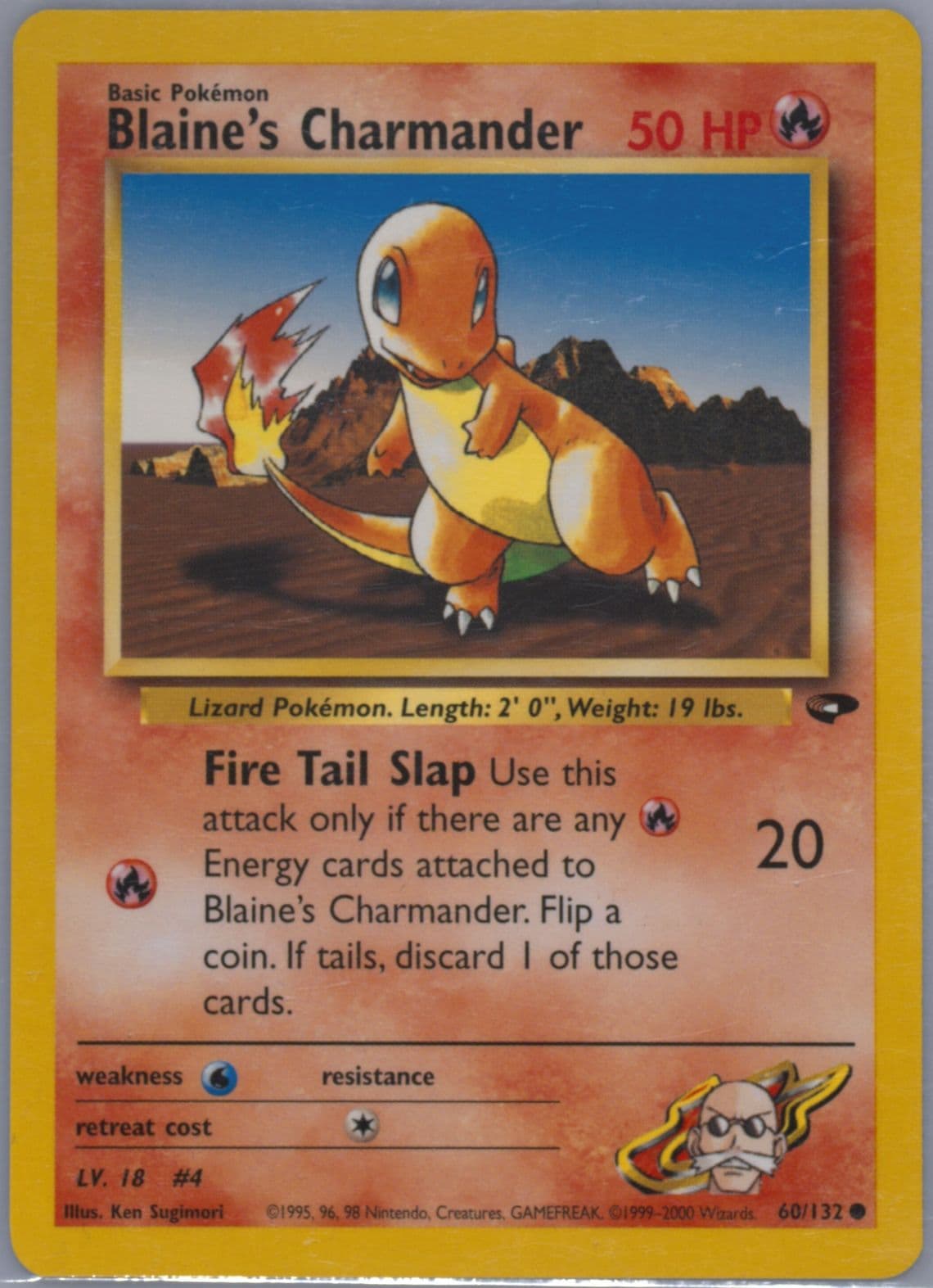 Blaine's Charmander (60) 2000 Pokemon Gym Challenge