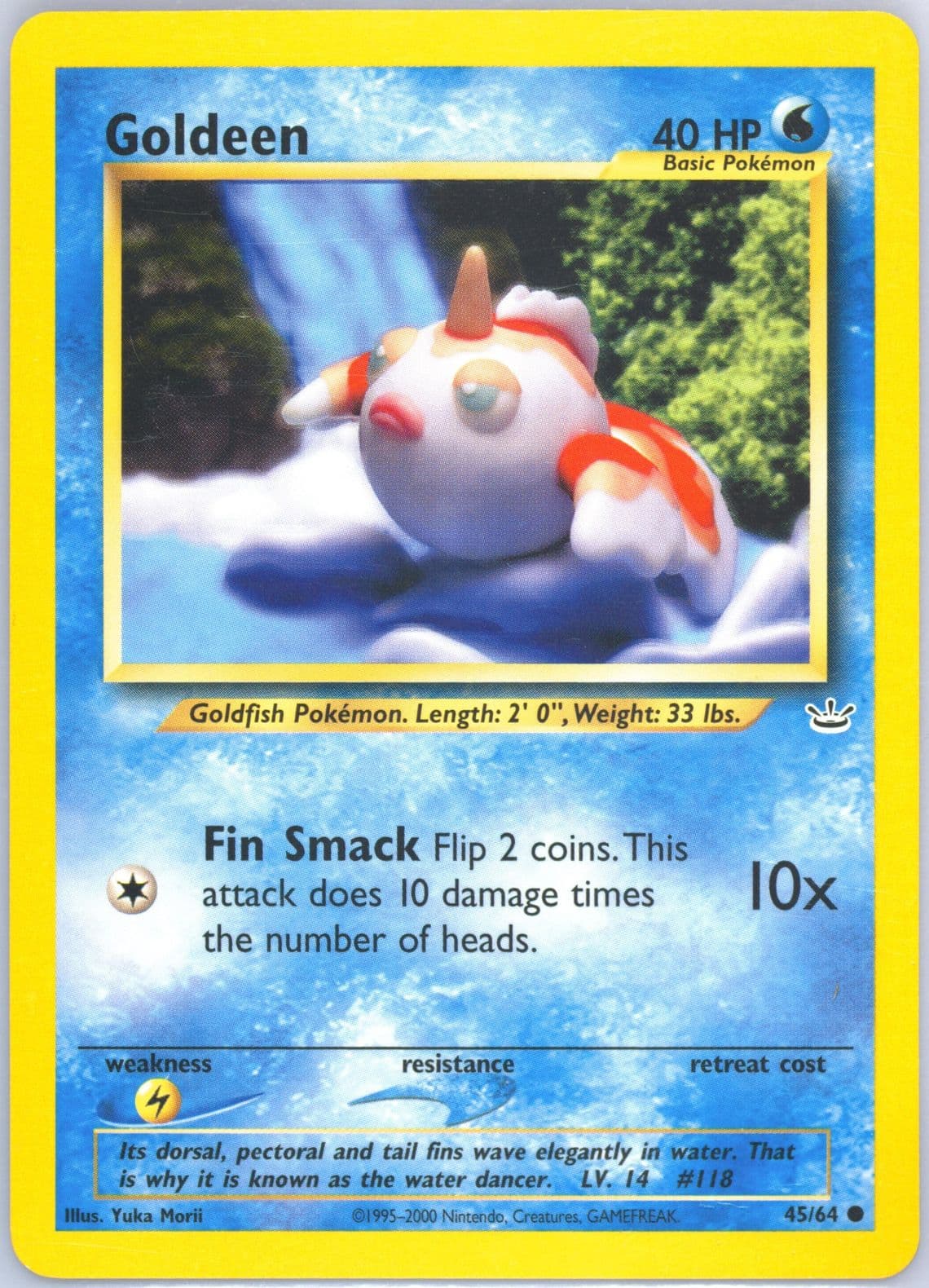 Goldeen (45) 2001 Pokemon Neo Revelation