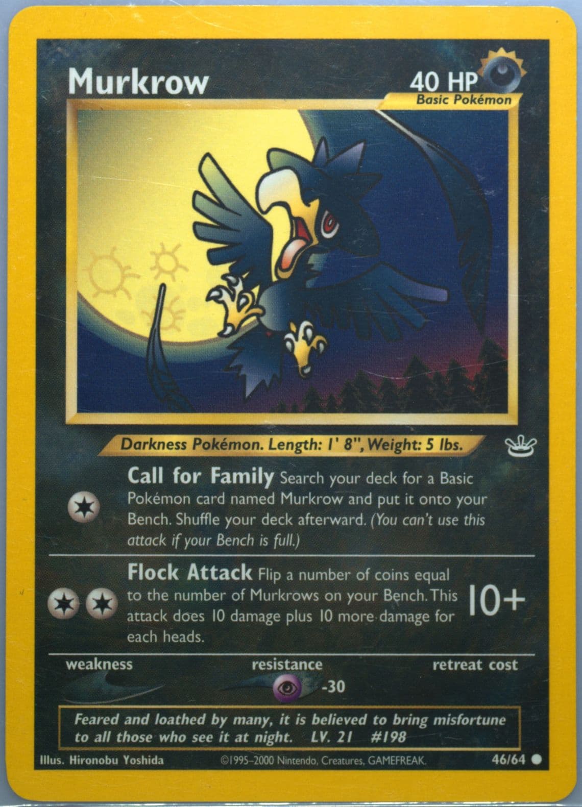Murkrow (46) 2001 Pokemon Neo Revelation