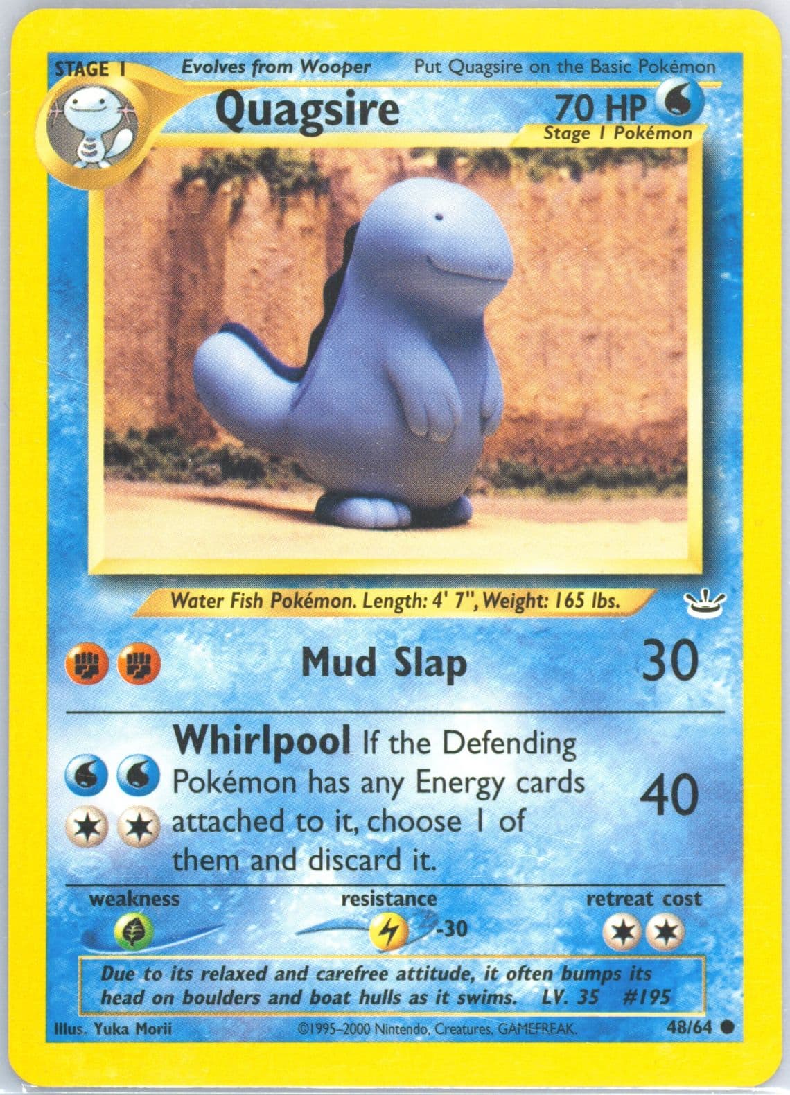 Quagsire (48) 2001 Pokemon Neo Revelation
