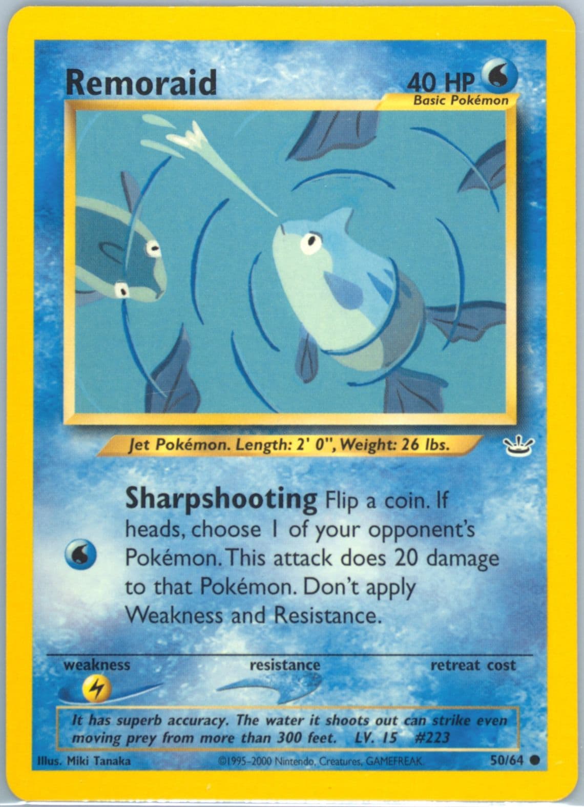 Remoraid (50) 2001 Pokemon Neo Revelation