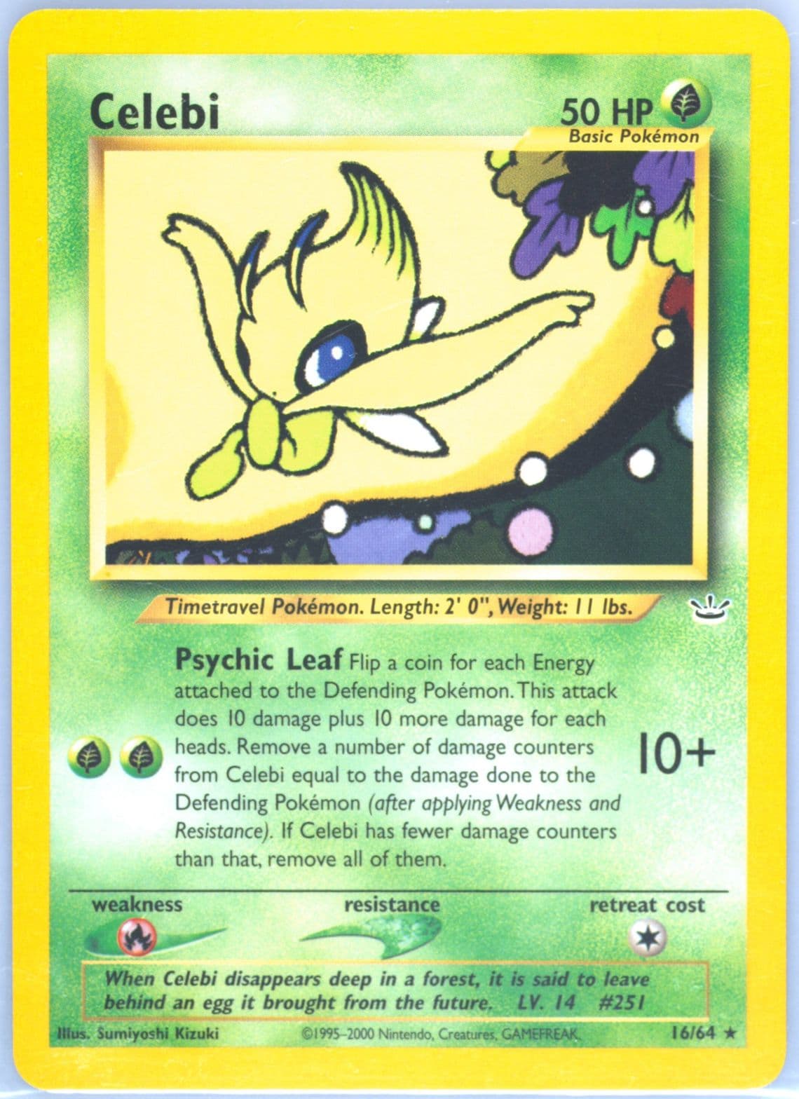 Celebi (16) 2001 Pokemon Neo Revelation