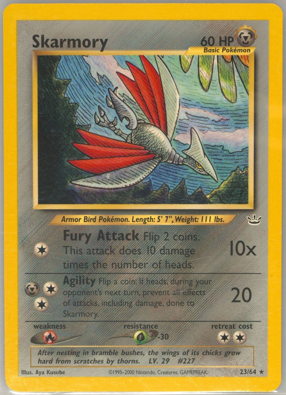 Skarmory (23) 2001 Pokemon Neo Revelation