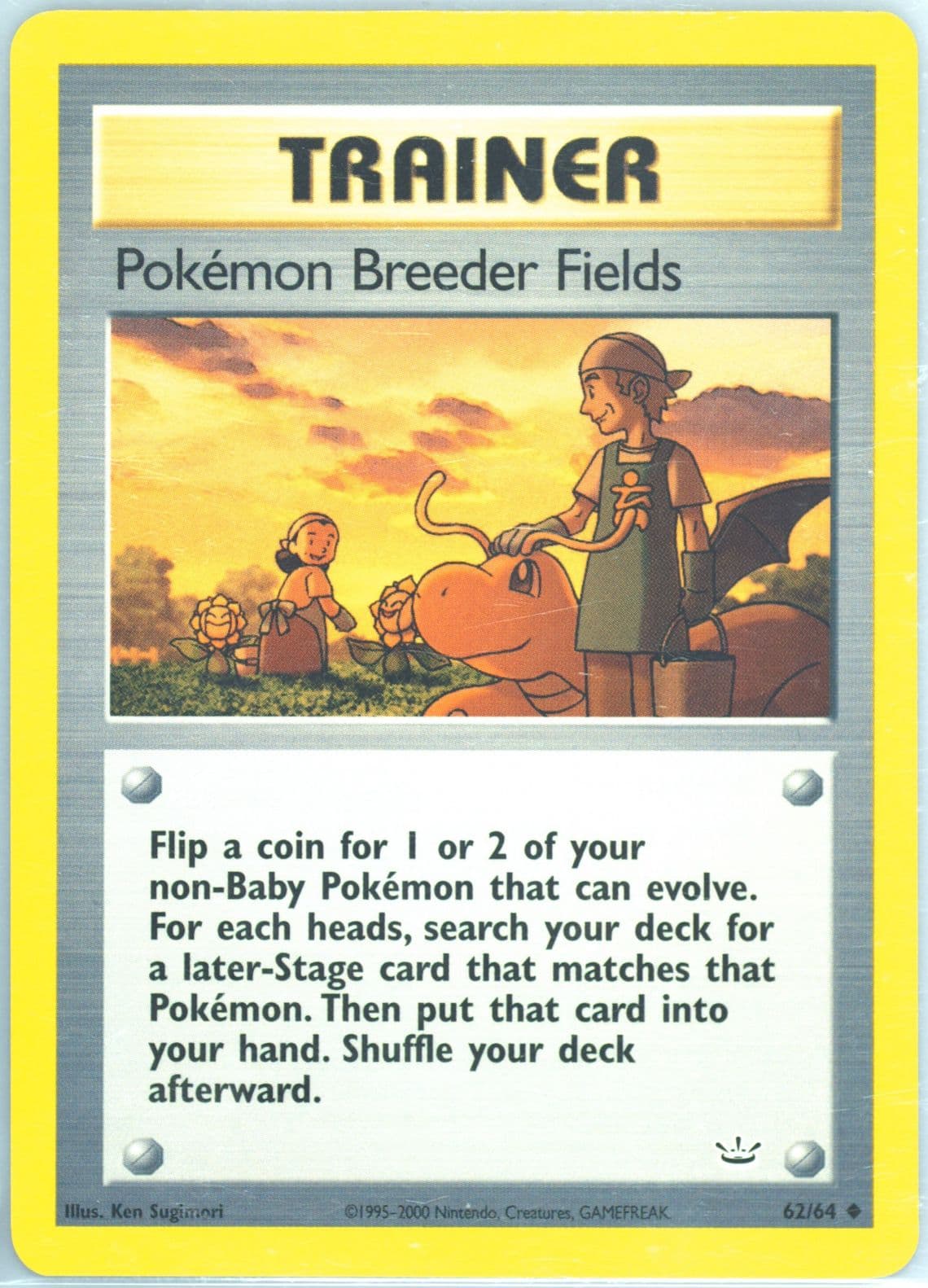 Pokemon Breeder Fields (62) 2001 Pokemon Neo Revelation