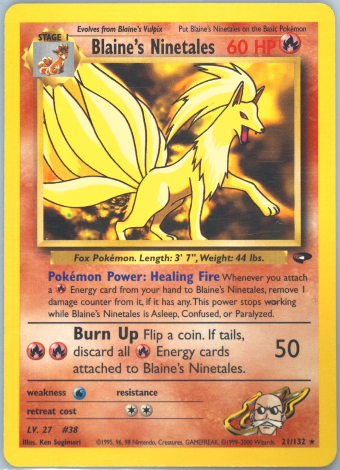 Blaine's Ninetales (21) 2000 Pokemon Gym Challenge