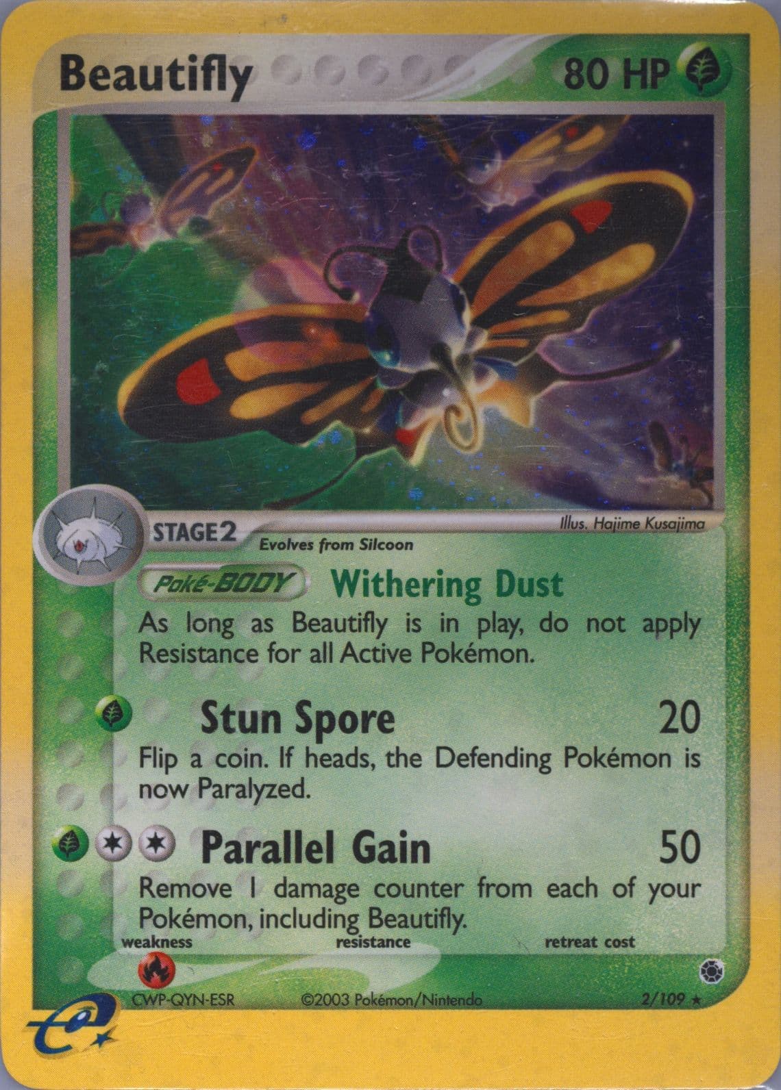 Beautifly-Holo (2) 2003 Pokemon EX Ruby & Sapphire