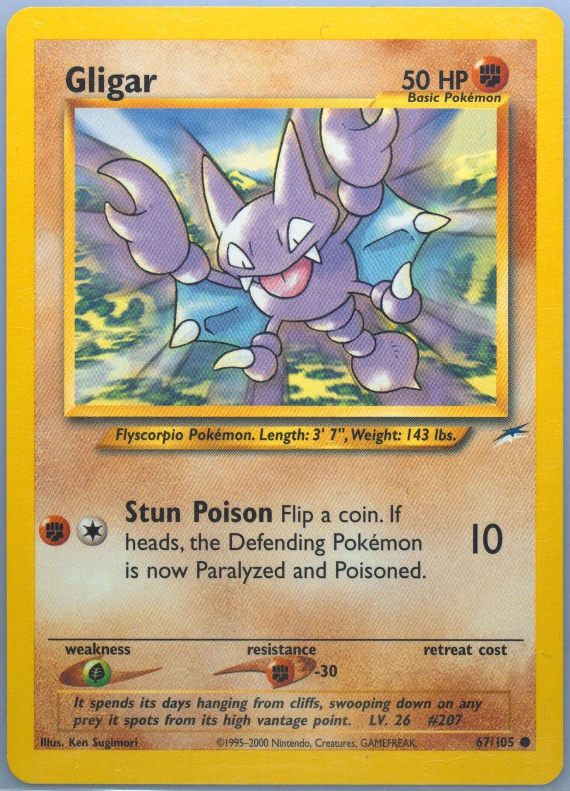 Gligar (67) 2002 Pokemon Neo Destiny