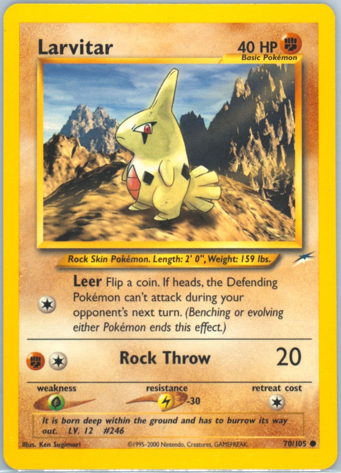 Larvitar (70) 2002 Pokemon Neo Destiny