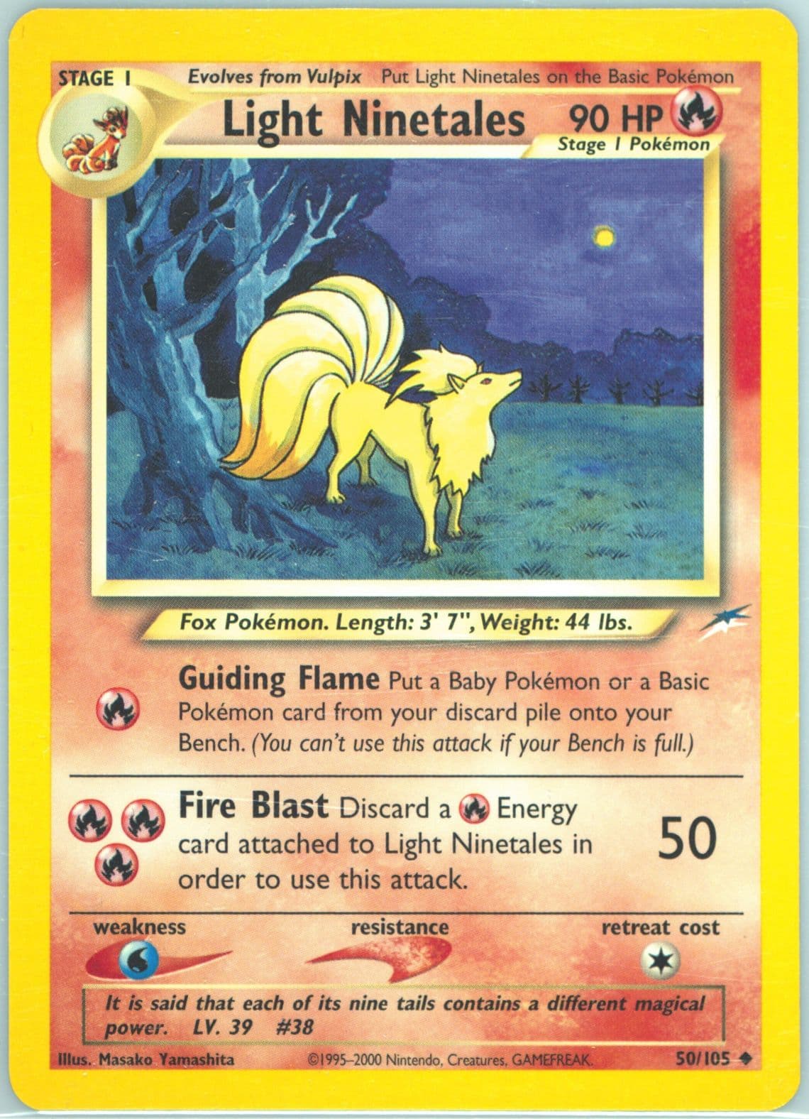 Light Ninetales (50) 2002 Pokemon Neo Destiny