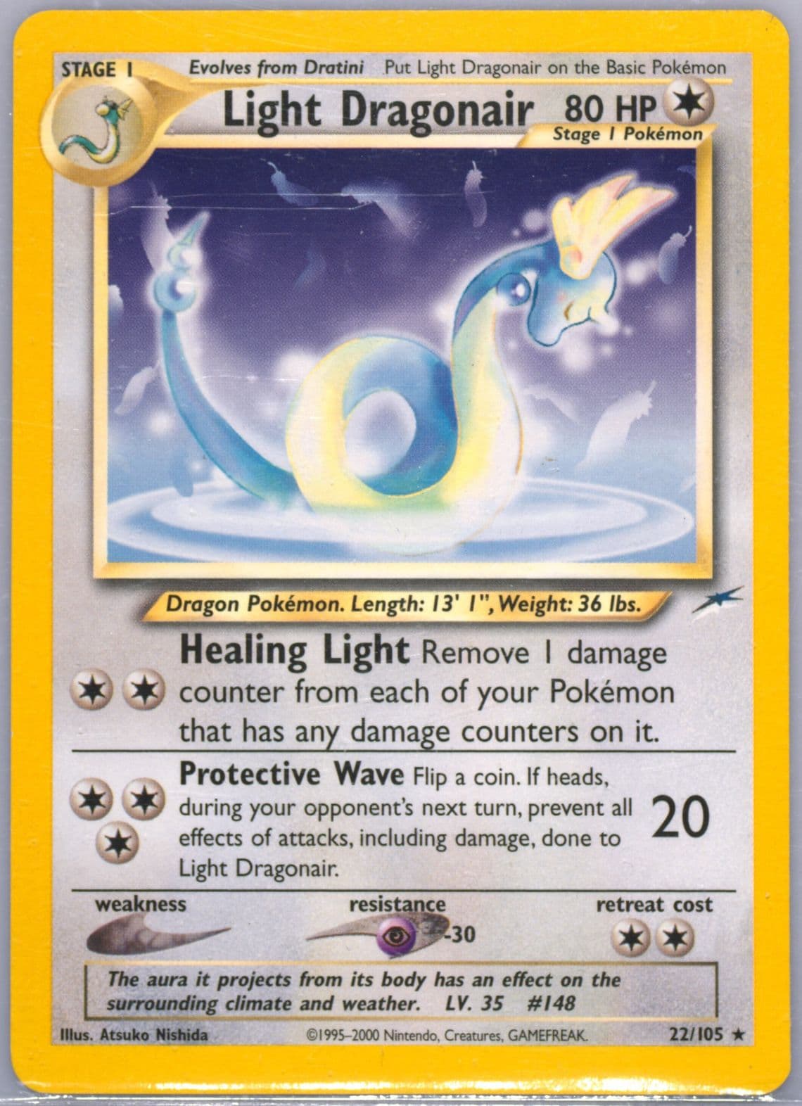 Light Dragonair (22) 2002 Pokemon Neo Destiny