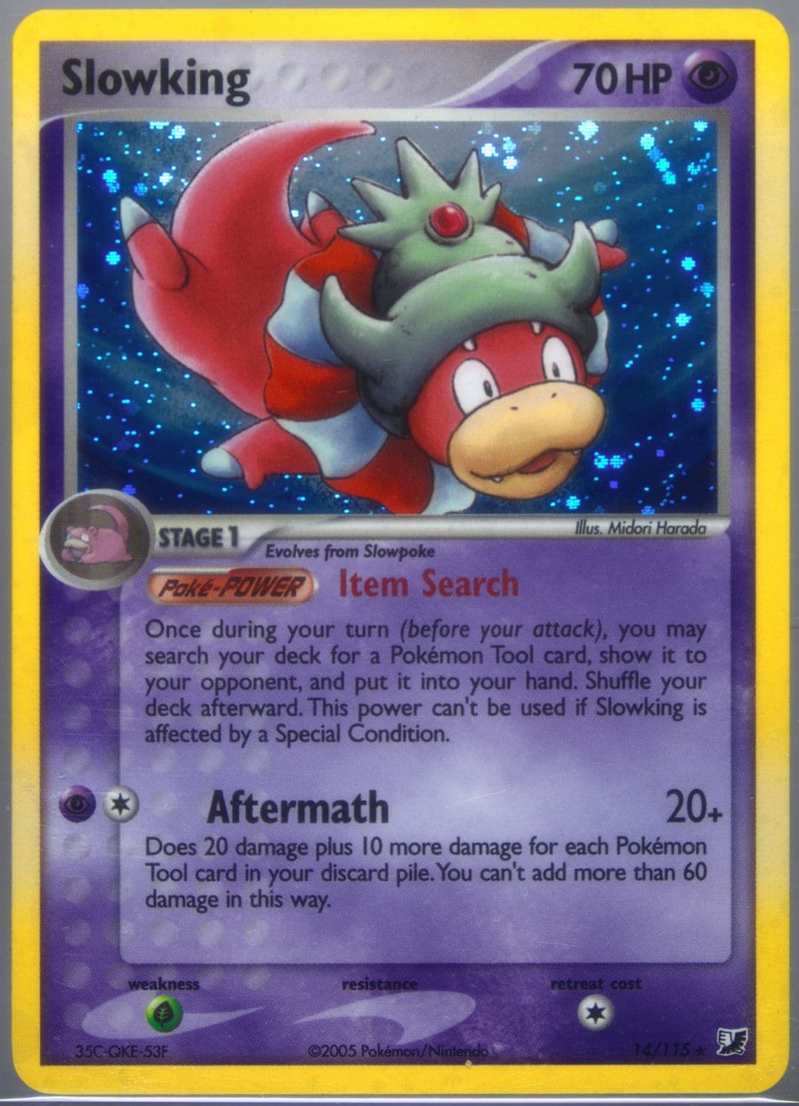 Slowking-Holo (14) 2005 Pokemon EX Unseen Forces