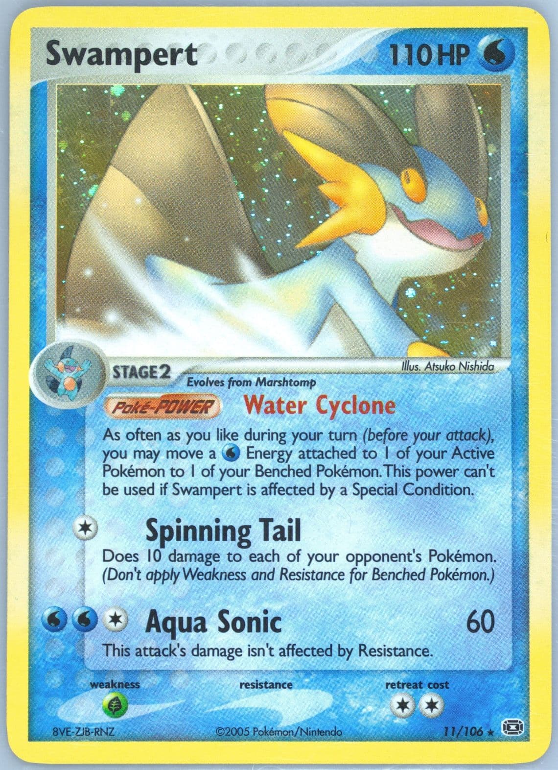 Swampert-Holo (11) 2005 Pokemon EX Emerald