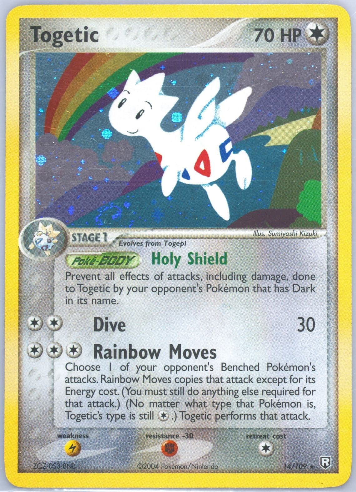 Togetic-Holo (14) 2004 Pokemon EX Team Rocket Returns