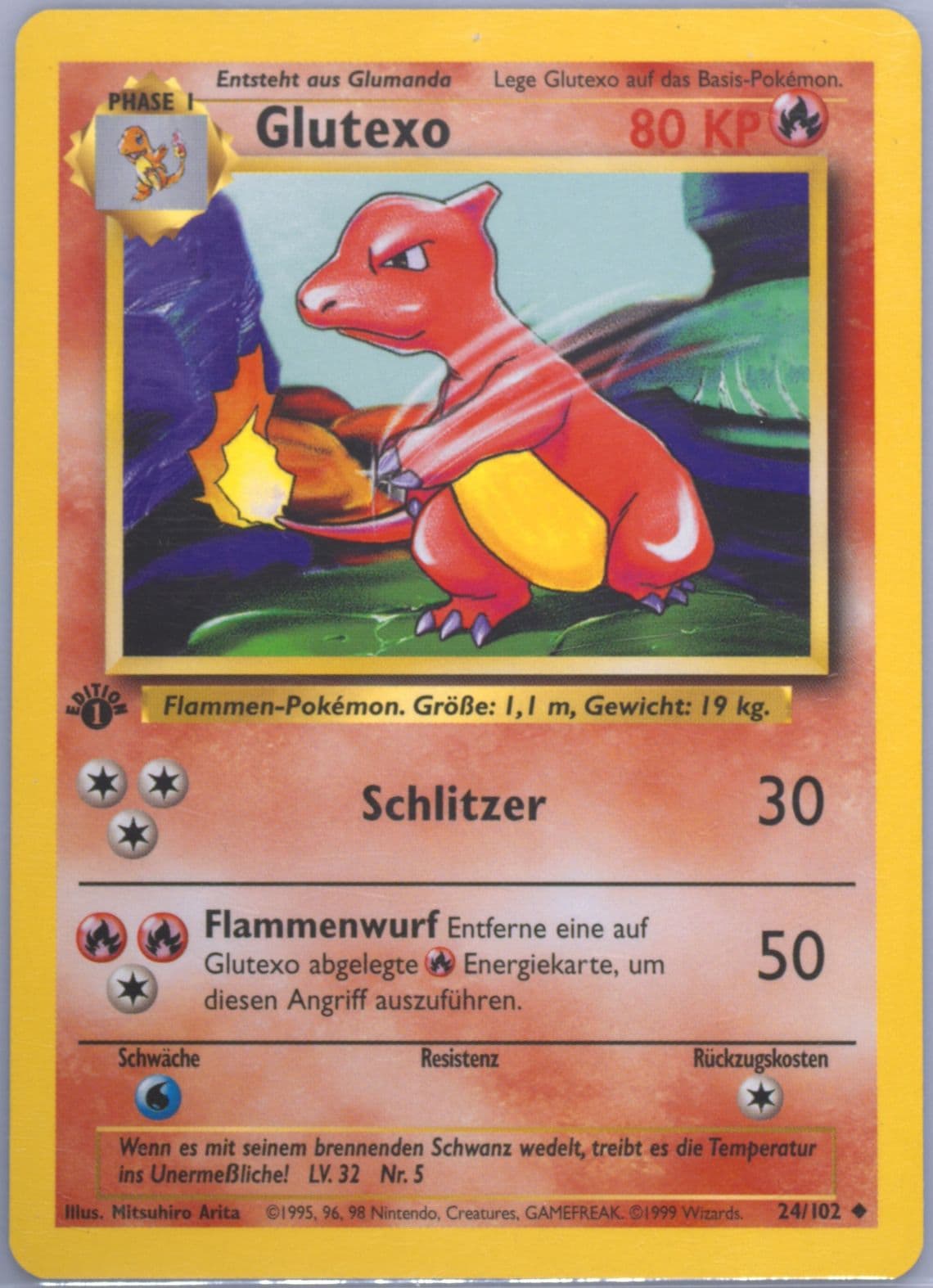 Glutexo 1st Edition (24) 1999 Pokemon German