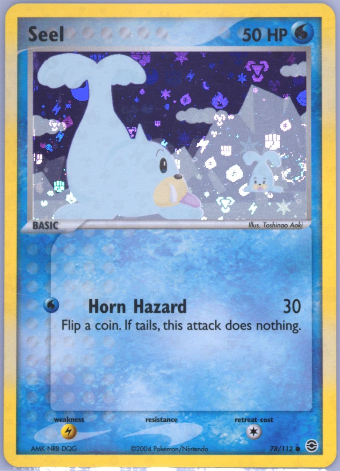 Seel-Reverse Foil (78) 2004 Pokemon EX Fire Red & Leaf Green