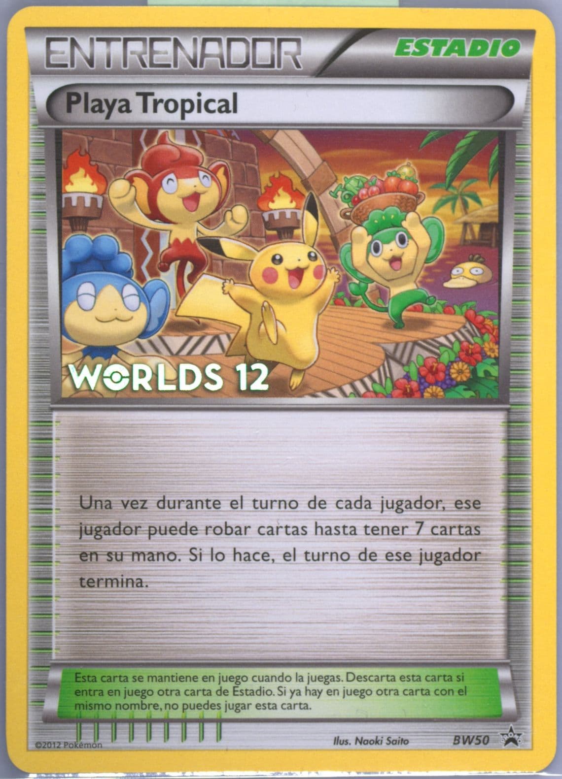 Tropical Beach Spanish (BW50) 2012 Pokemon World Championships Promo