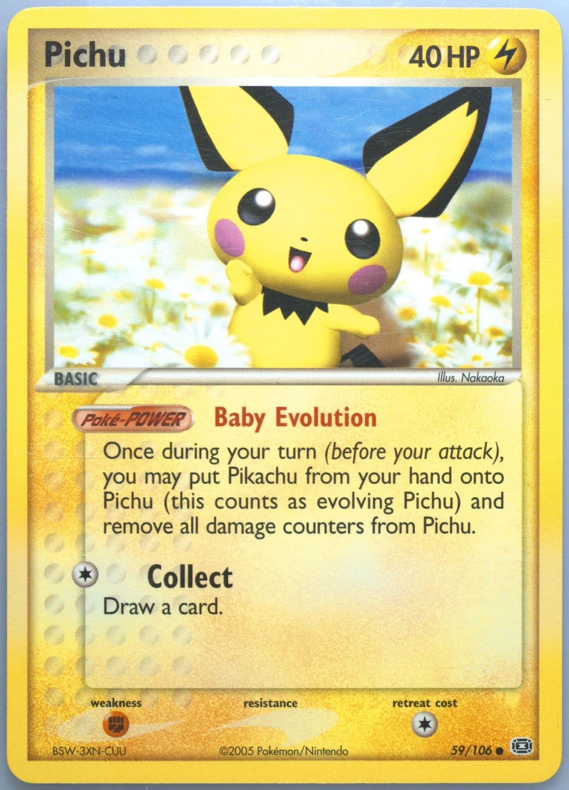 Pichu (59) 2005 Pokemon EX Emerald