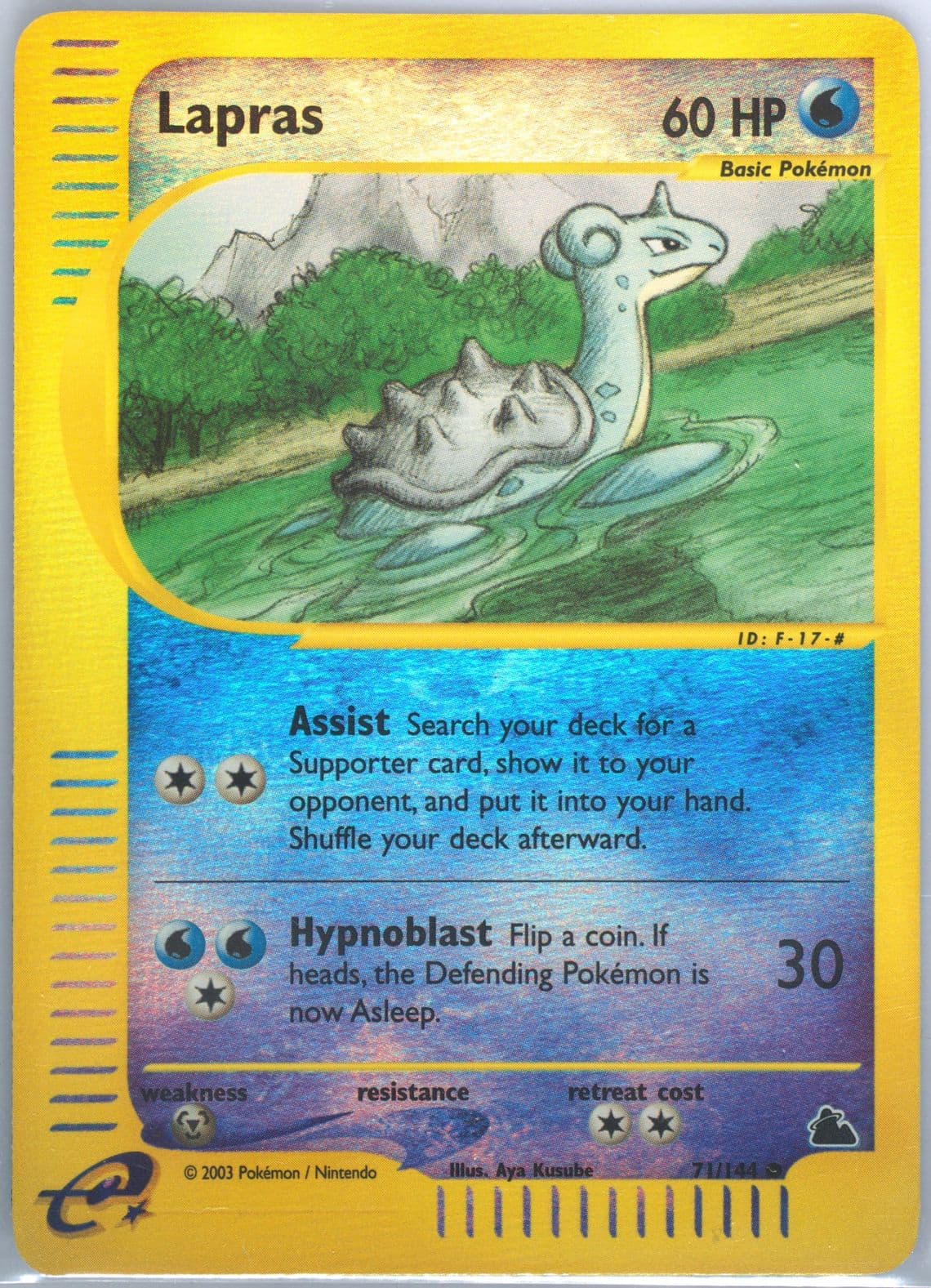Lapras-Reverse Foil (71) 2003 Pokemon Skyridge