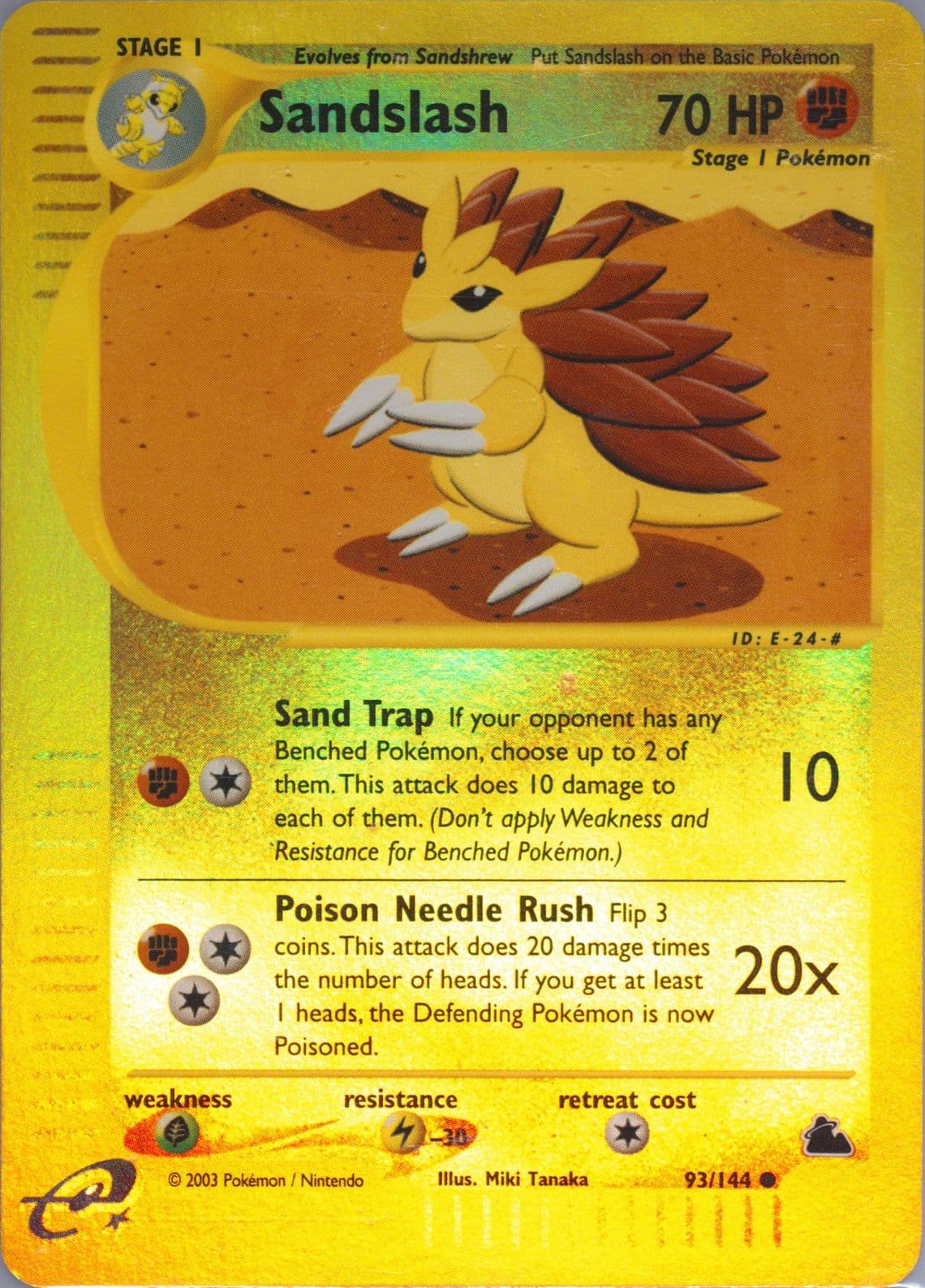 Sandslash-Reverse Foil (93) 2003 Pokemon Skyridge