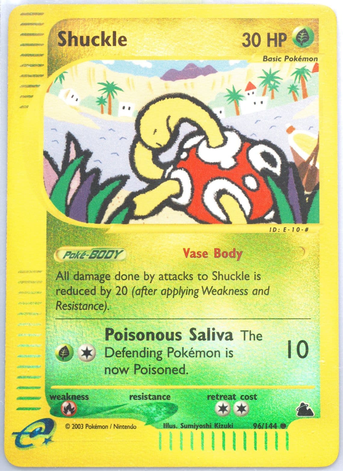 Shuckle-Reverse Foil (96) 2003 Pokemon Skyridge