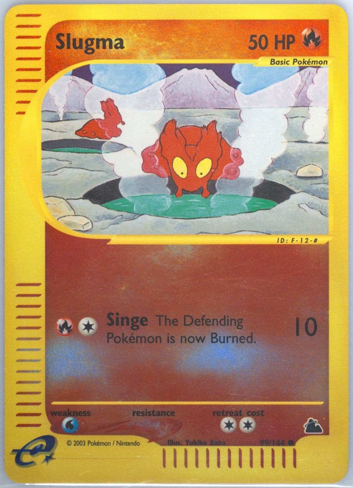 Slugma-Reverse Foil (99) 2003 Pokemon Skyridge