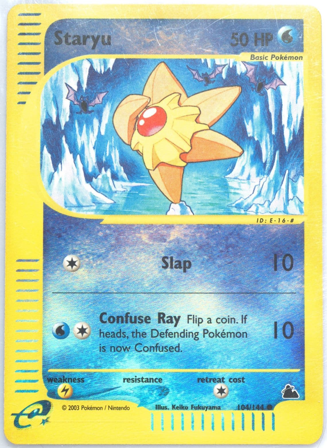 Staryu-Reverse Foil (104) 2003 Pokemon Skyridge