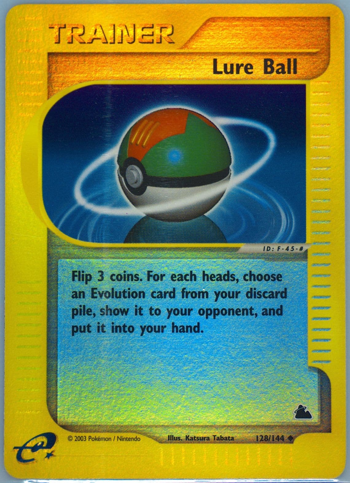 Lure Ball-Reverse Foil (128) 2003 Pokemon Skyridge
