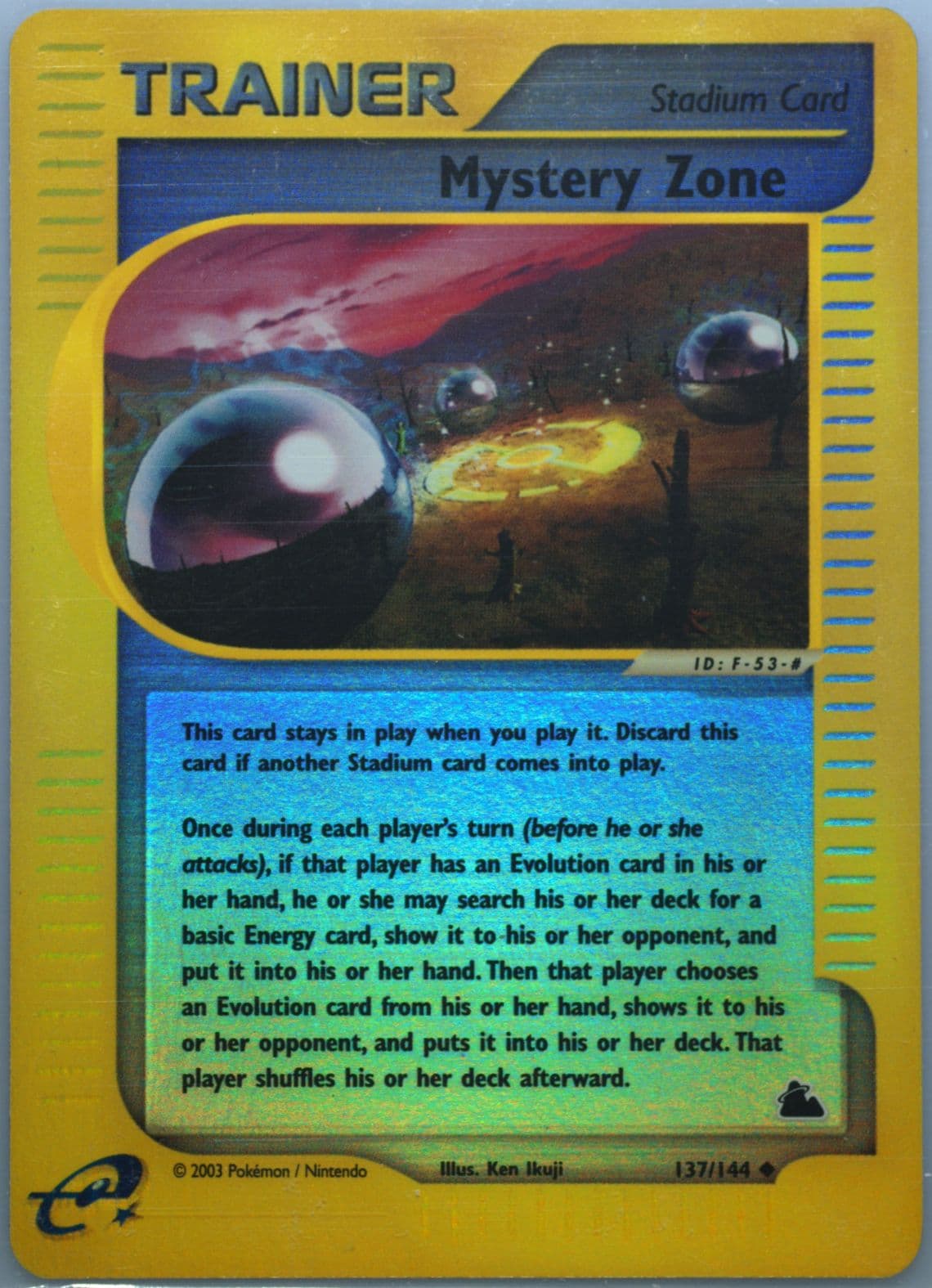 Mystery Zone-Reverse Foil (137) 2003 Pokemon Skyridge