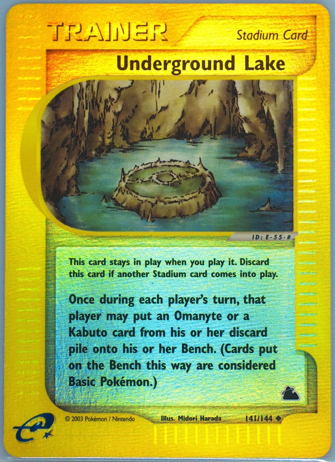 Underground Lake-Reverse Foil (141) 2003 Pokemon Skyridge