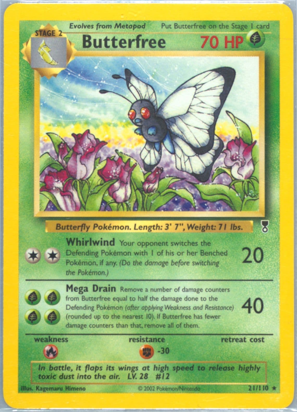 Butterfree (21) 2002 Pokemon Legendary Collection