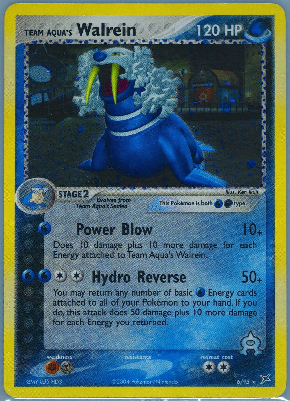 Team Aqua's Walrein-Holo (6) 2004 Pokemon EX Team Magma VS Team Aqua