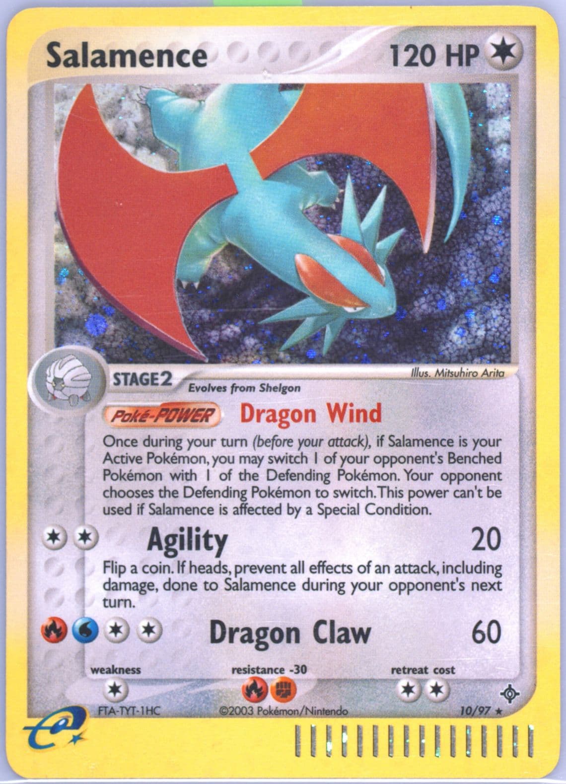 Salamence-Holo (10) 2003 Pokemon EX Dragon