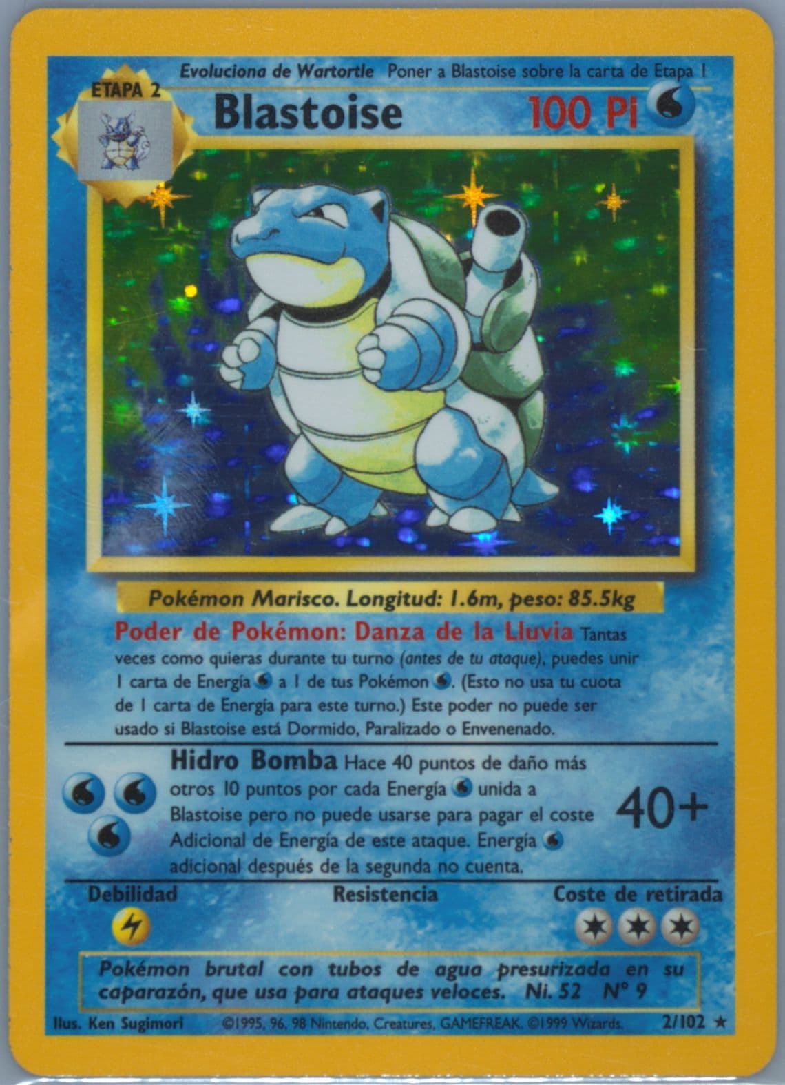 Blastoise-Holo (2) 1999 Pokemon Spanish