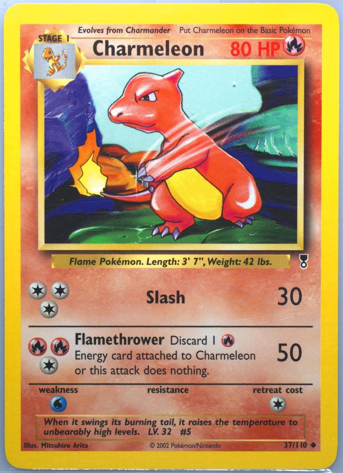 Charmeleon (37) 2002 Pokemon Legendary Collection