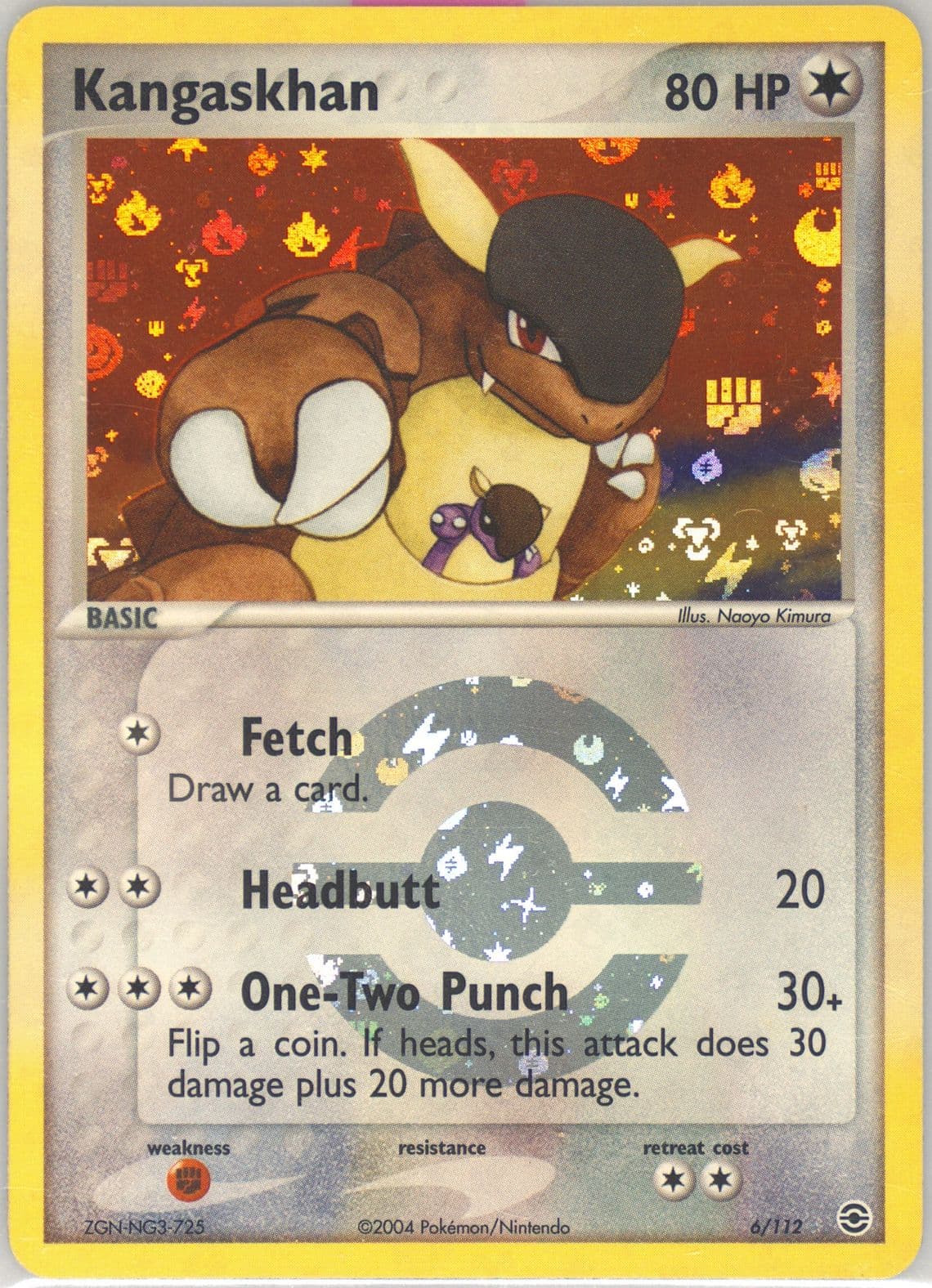 Kangaskhan-Reverse Foil (6) 2004 Pokemon EX Fire Red & Leaf Green