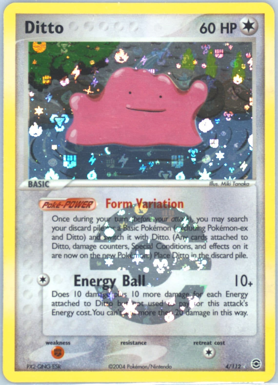 Ditto-Reverse Foil (4) 2004 Pokemon EX Fire Red & Leaf Green