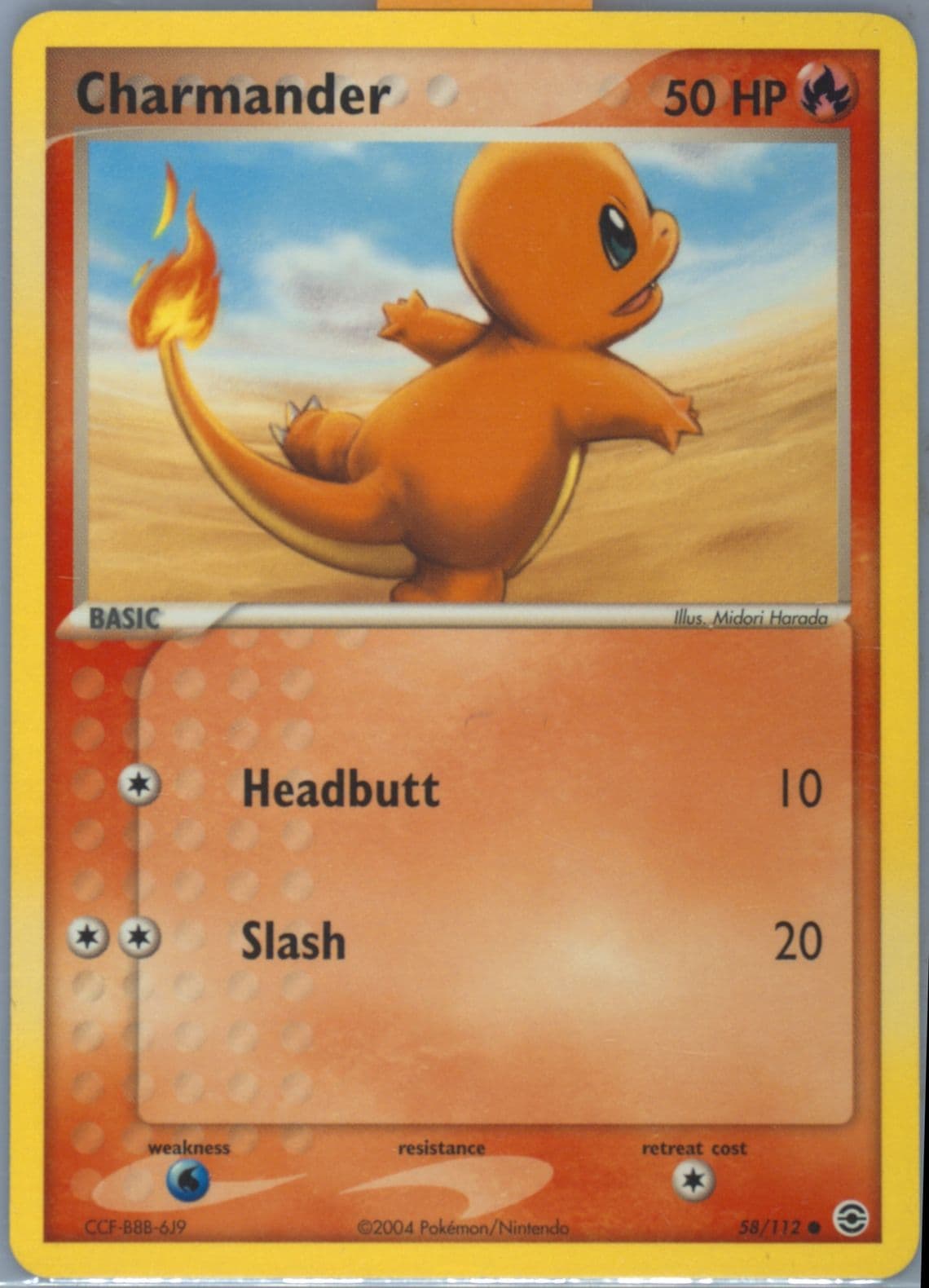 Charmander (58) 2004 Pokemon EX Fire Red & Leaf Green