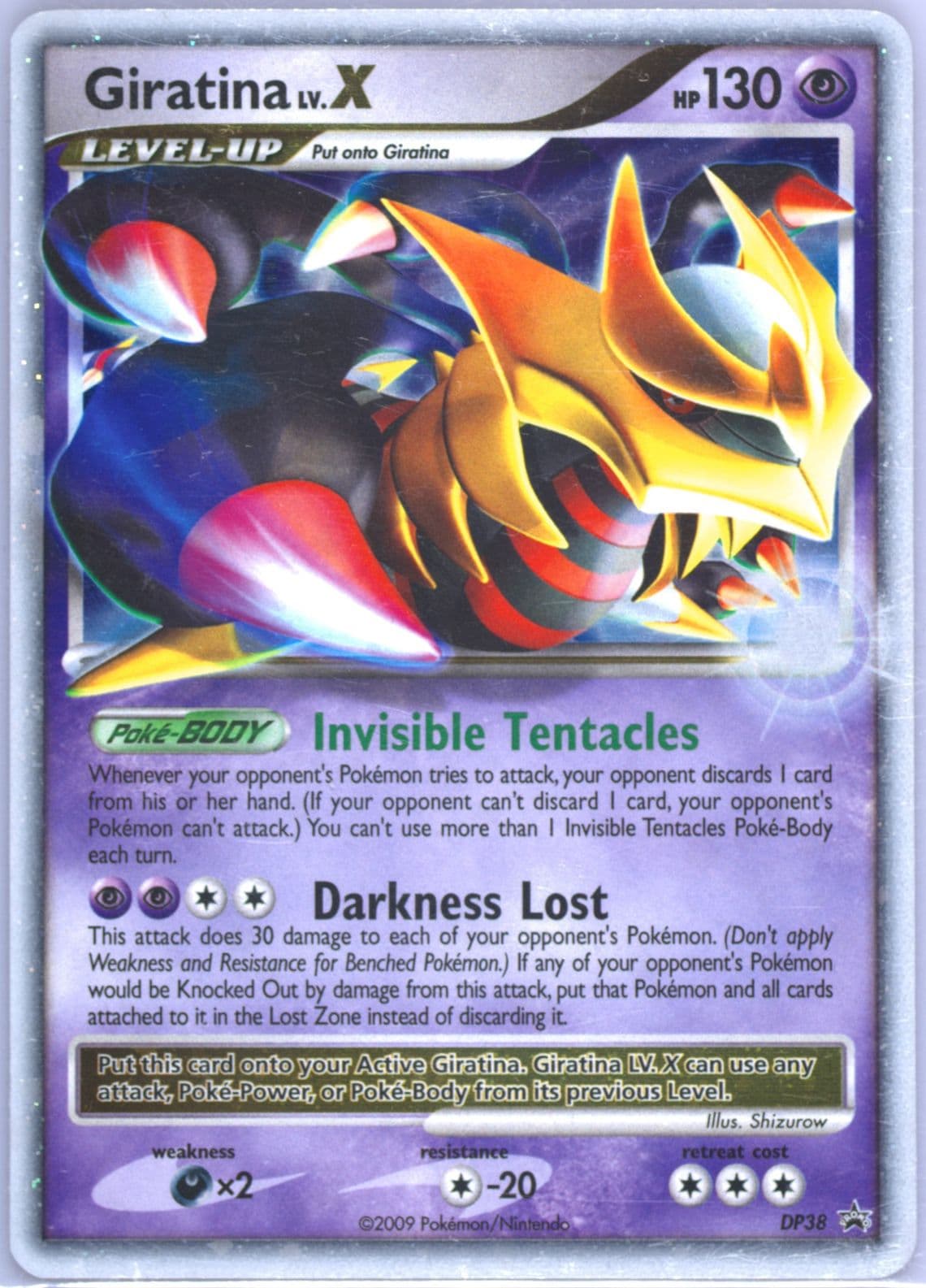 Giratina LV.X-Holo (DP38) 2009 Pokemon Diamond & Pearl Black Star Promo