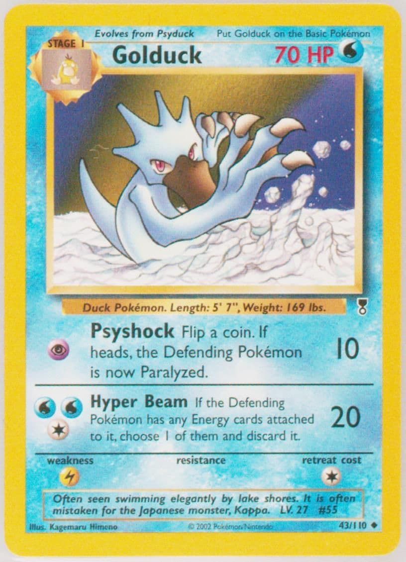 Golduck (43) 2002 Pokemon Legendary Collection