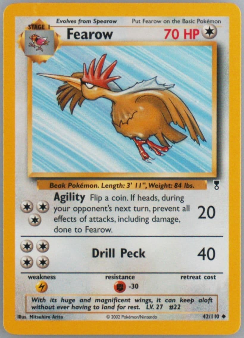 Fearow (42) 2002 Pokemon Legendary Collection