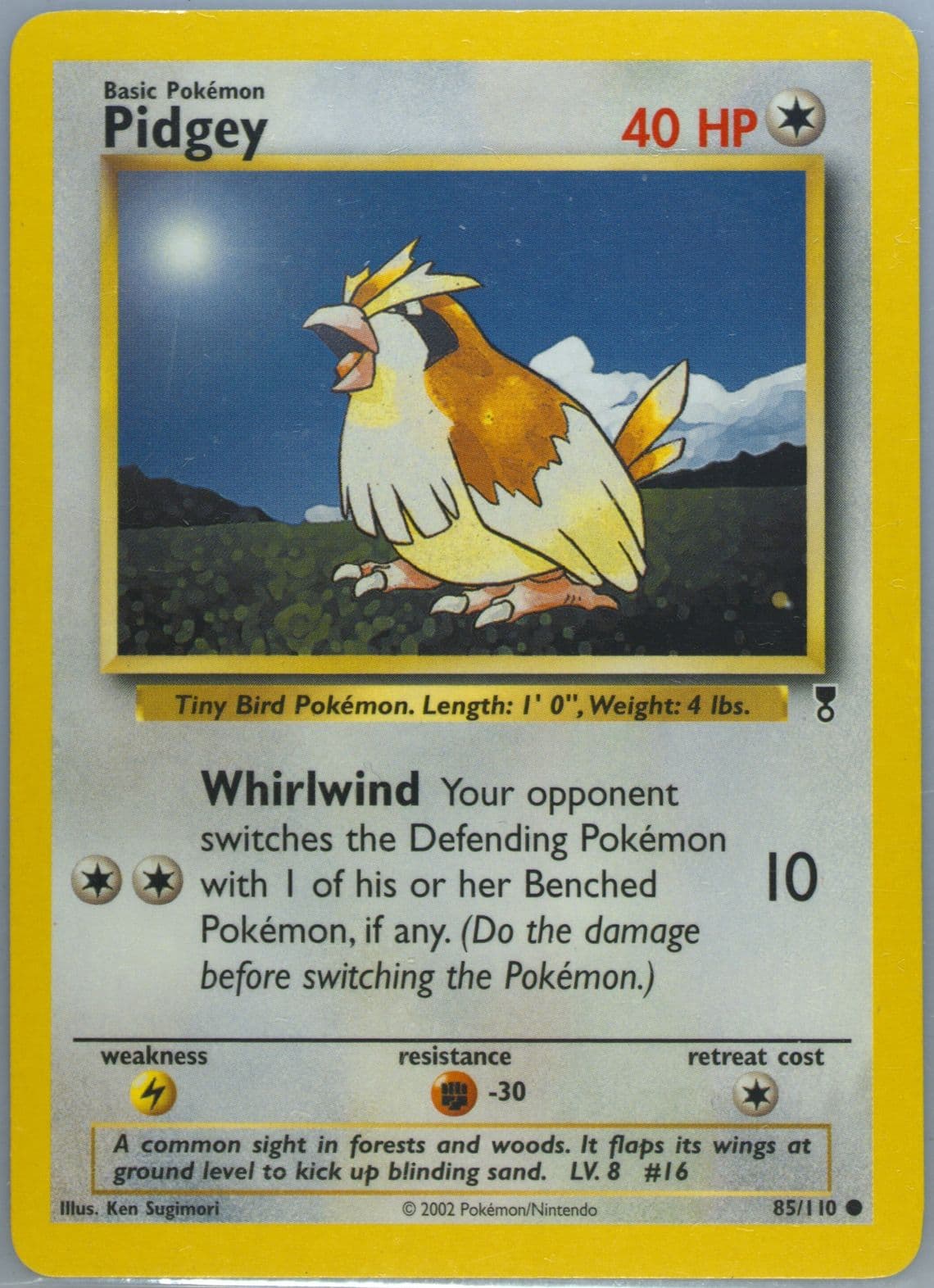 Pidgey (85) 2002 Pokemon Legendary Collection