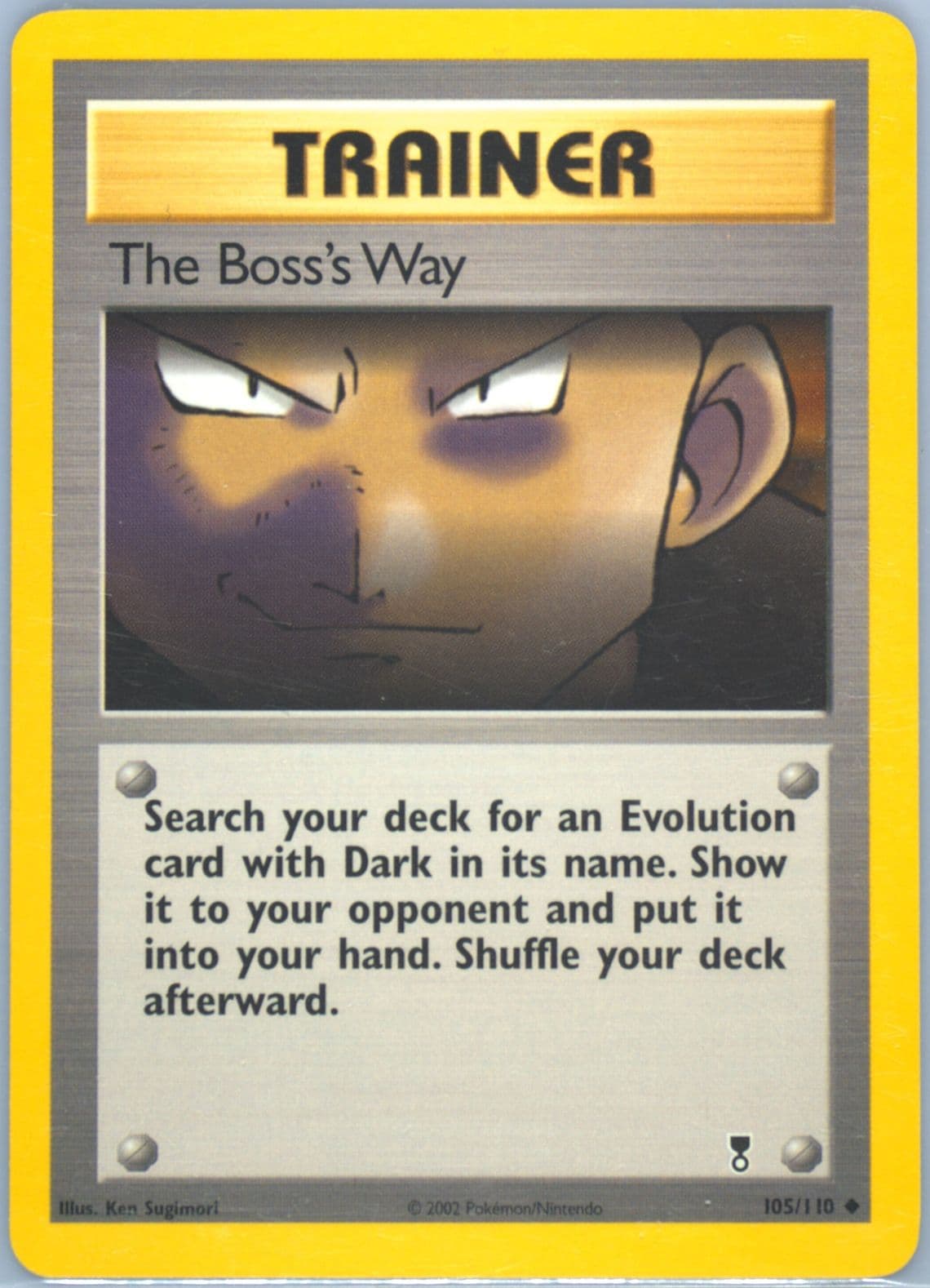 The Boss's Way (105) 2002 Pokemon Legendary Collection