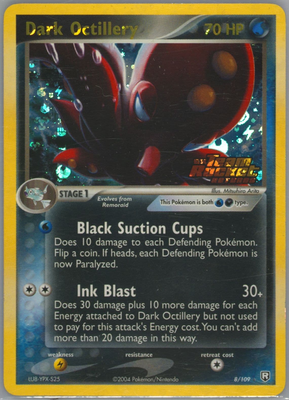 Dark Octillery-Reverse Foil (8) 2004 Pokemon EX Team Rocket Returns