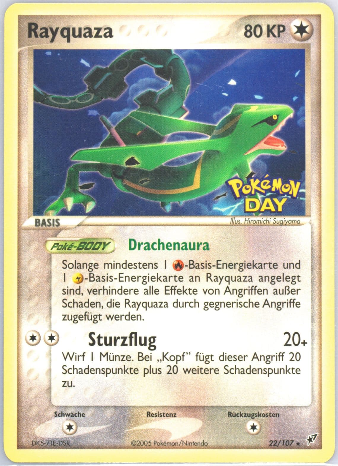 Rayquaza Germany Pokemon Day 2005 (22) 2005 Pokemon EX Deoxys