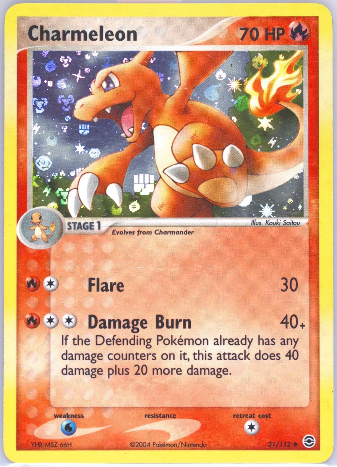 Charmeleon-Reverse Foil (31) 2004 Pokemon EX Fire Red & Leaf Green