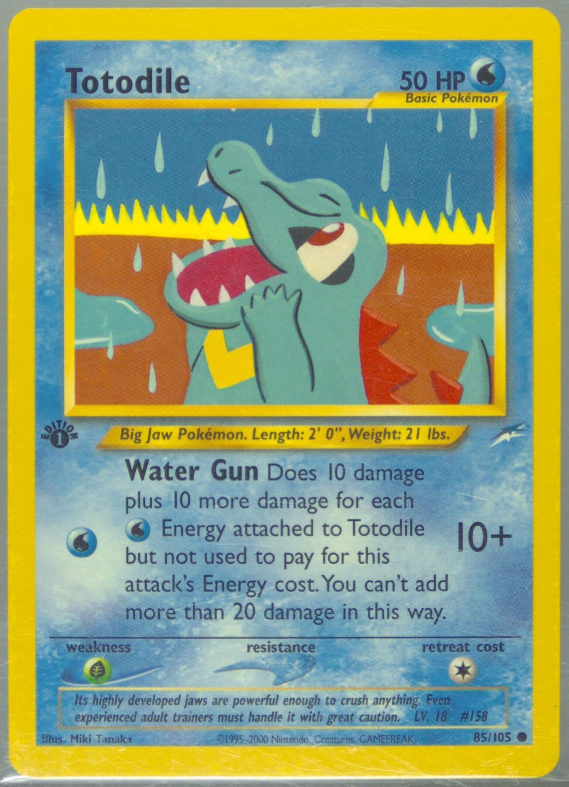 Totodile 1st Edition (85) 2002 Pokemon Neo Destiny