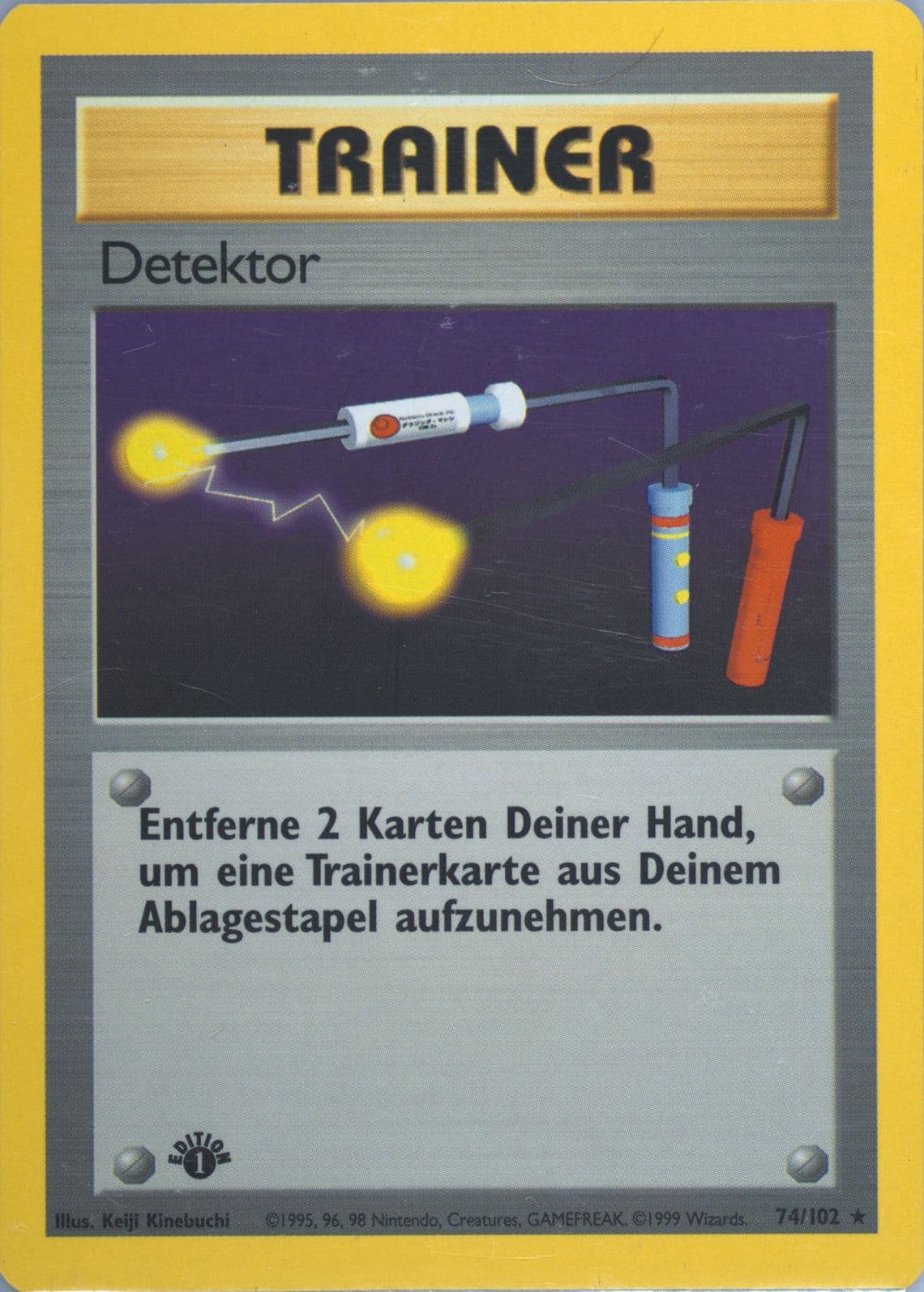 Detektor 1st Edition (74) 1999 Pokemon German