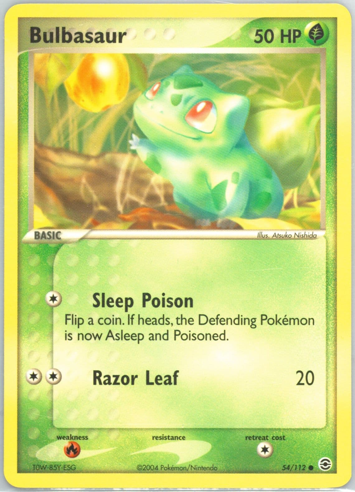 Bulbasaur (54) 2004 Pokemon EX Fire Red & Leaf Green