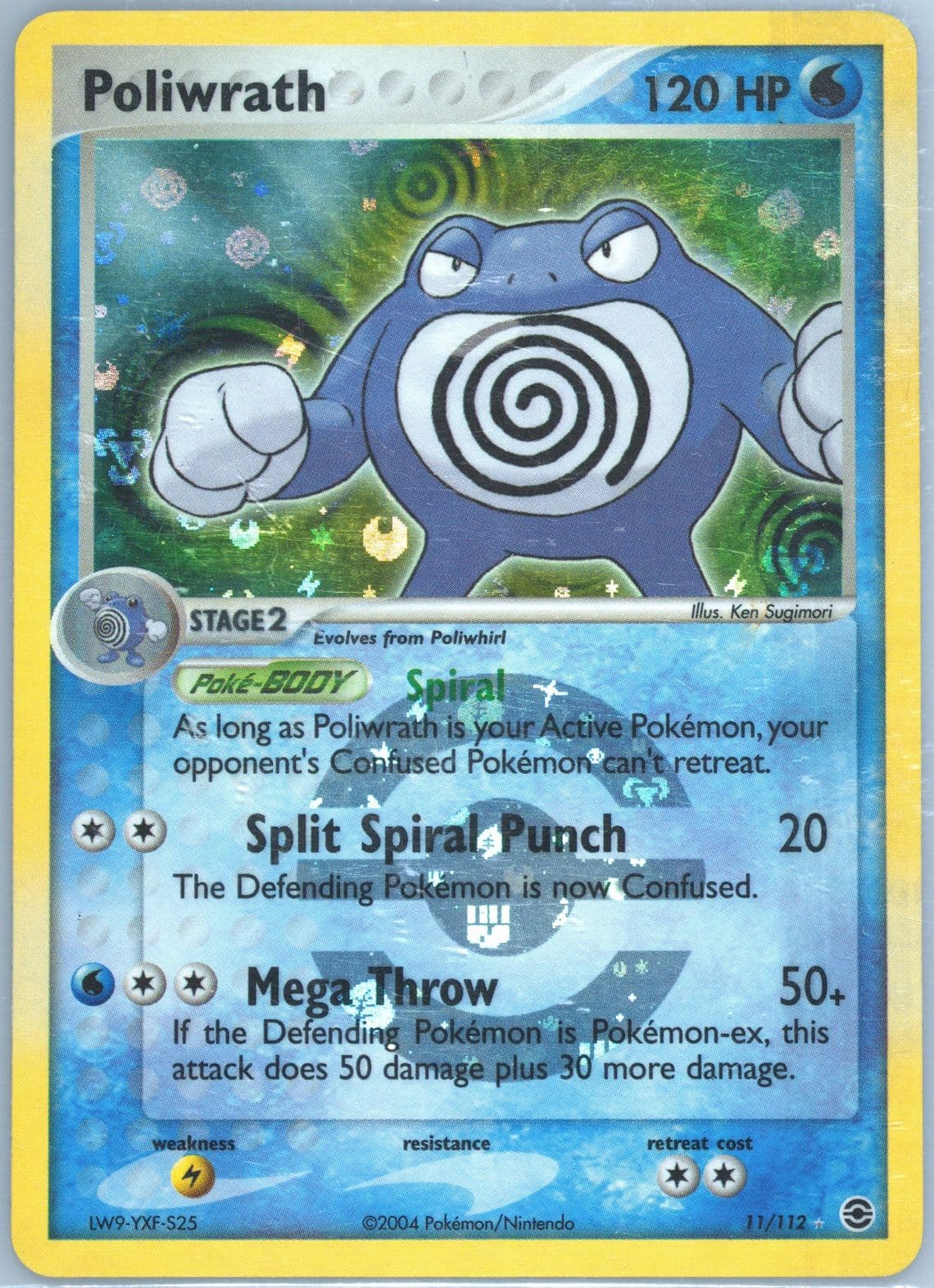 Poliwrath-Reverse Foil (11) 2004 Pokemon EX Fire Red & Leaf Green