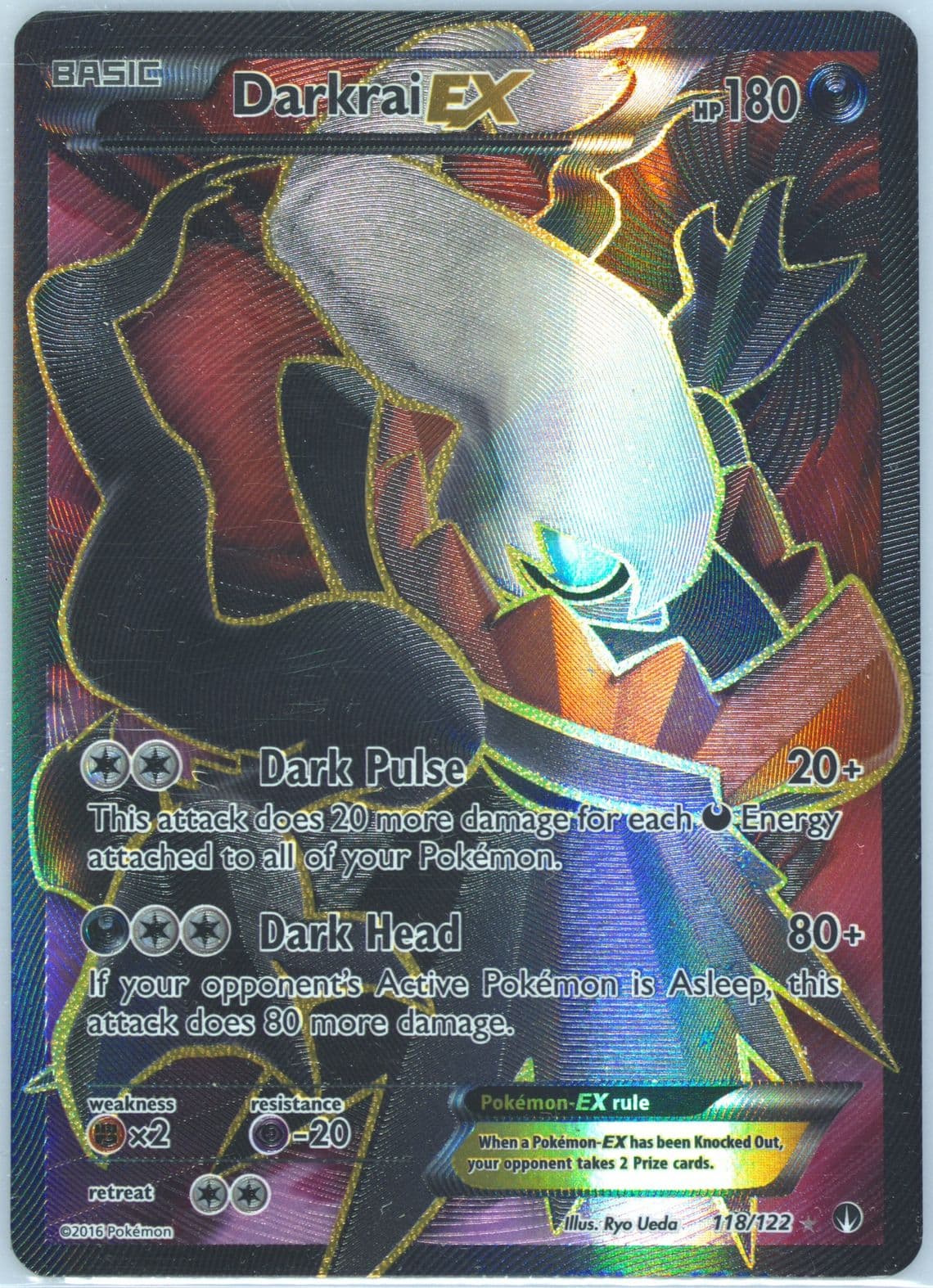 Full Art/Darkrai EX (118) 2016 Pokemon XY Breakpoint